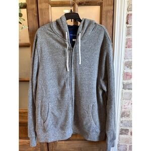 The Dad Hoodie Full Zip Jacket Mens XL Gray Excellent Multi-Pocket Utility